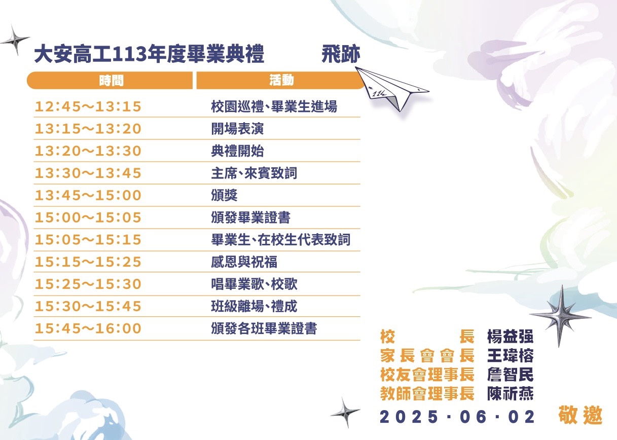 邀請卡背面